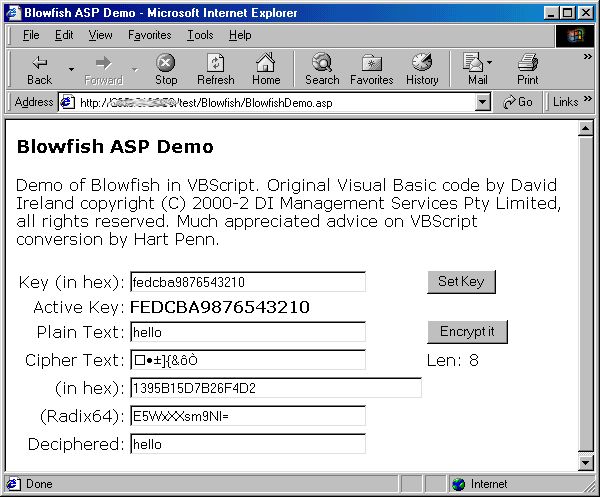 Blowfish in ASP