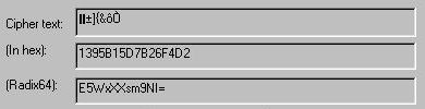 Blowfish ciphertext in different formats